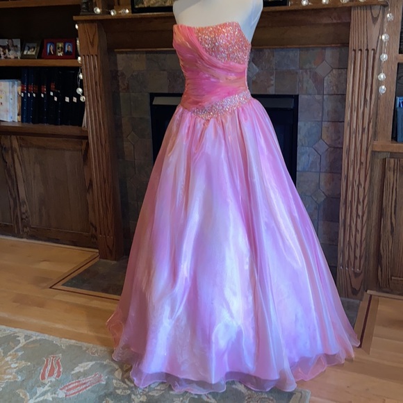 Princess Pink Prom Formal Dress Ball Gown Pageant Princess Quinceañera Barbie - Picture 5 of 16